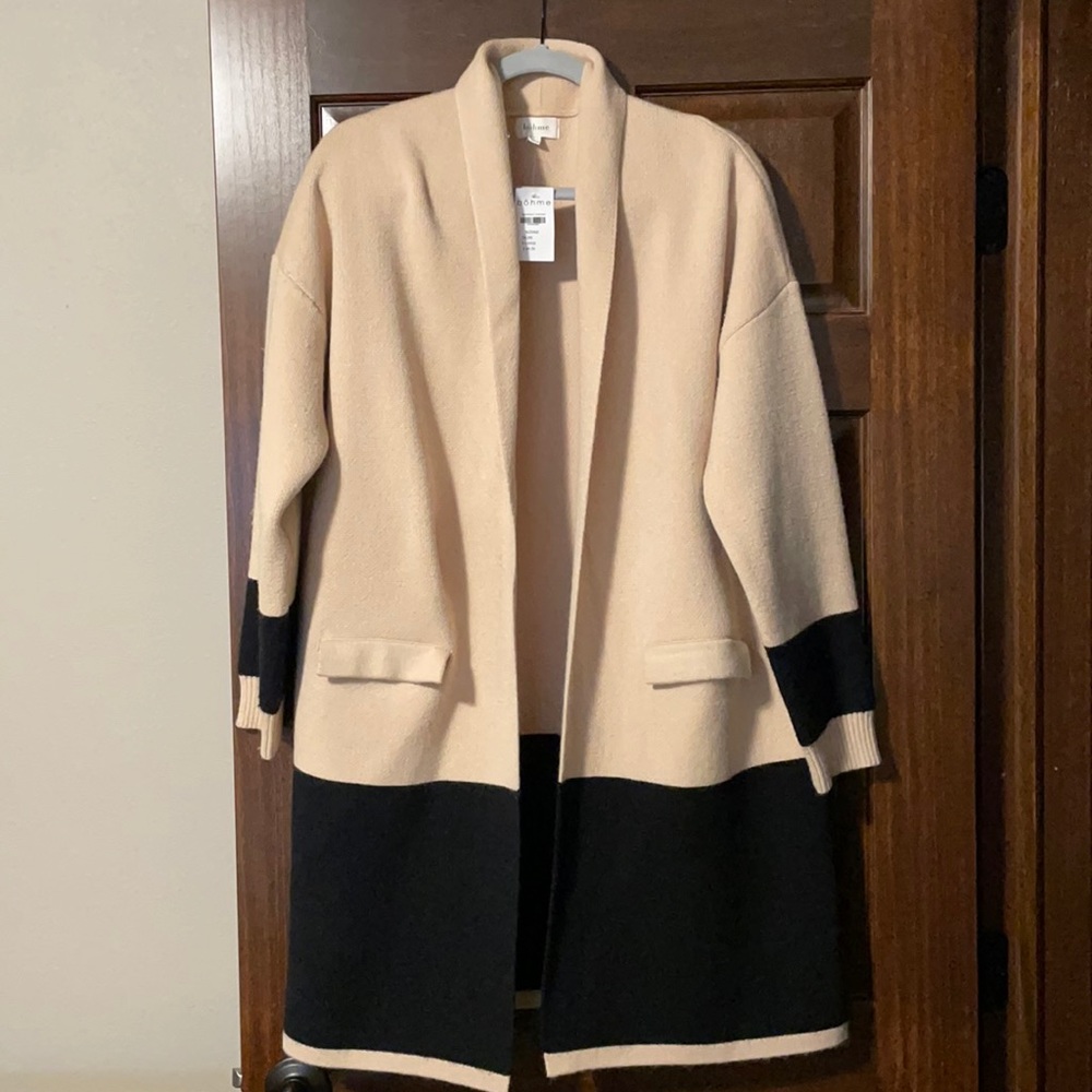 Bohme Extra Large Taupe Boyfriend Cardigan